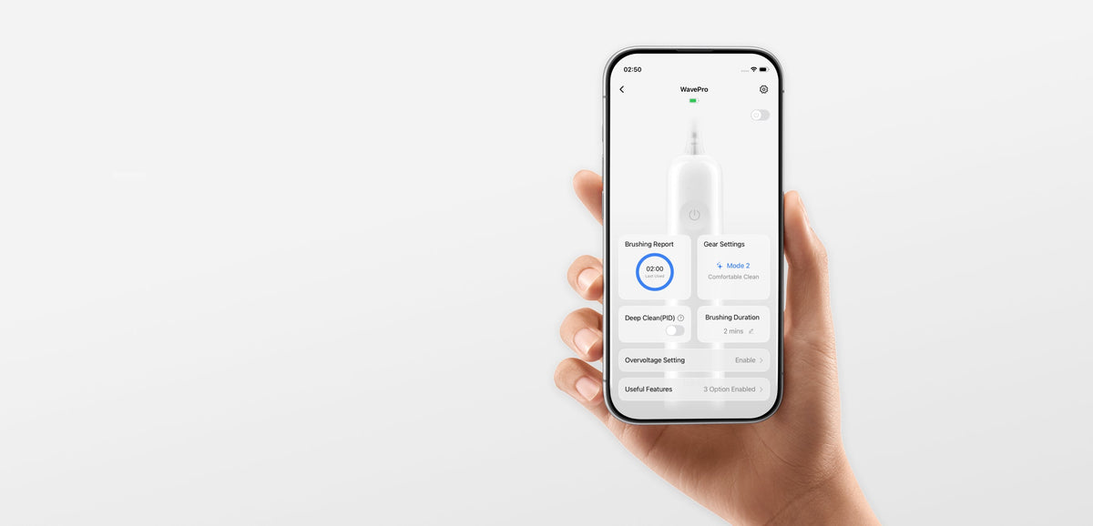 Réglages personnalisables via l’application