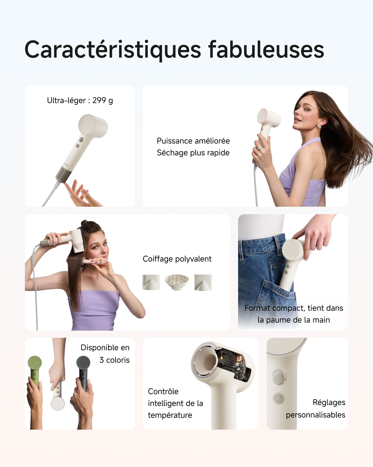 Laifen Air Pro Sèche-cheveux haute vitesse