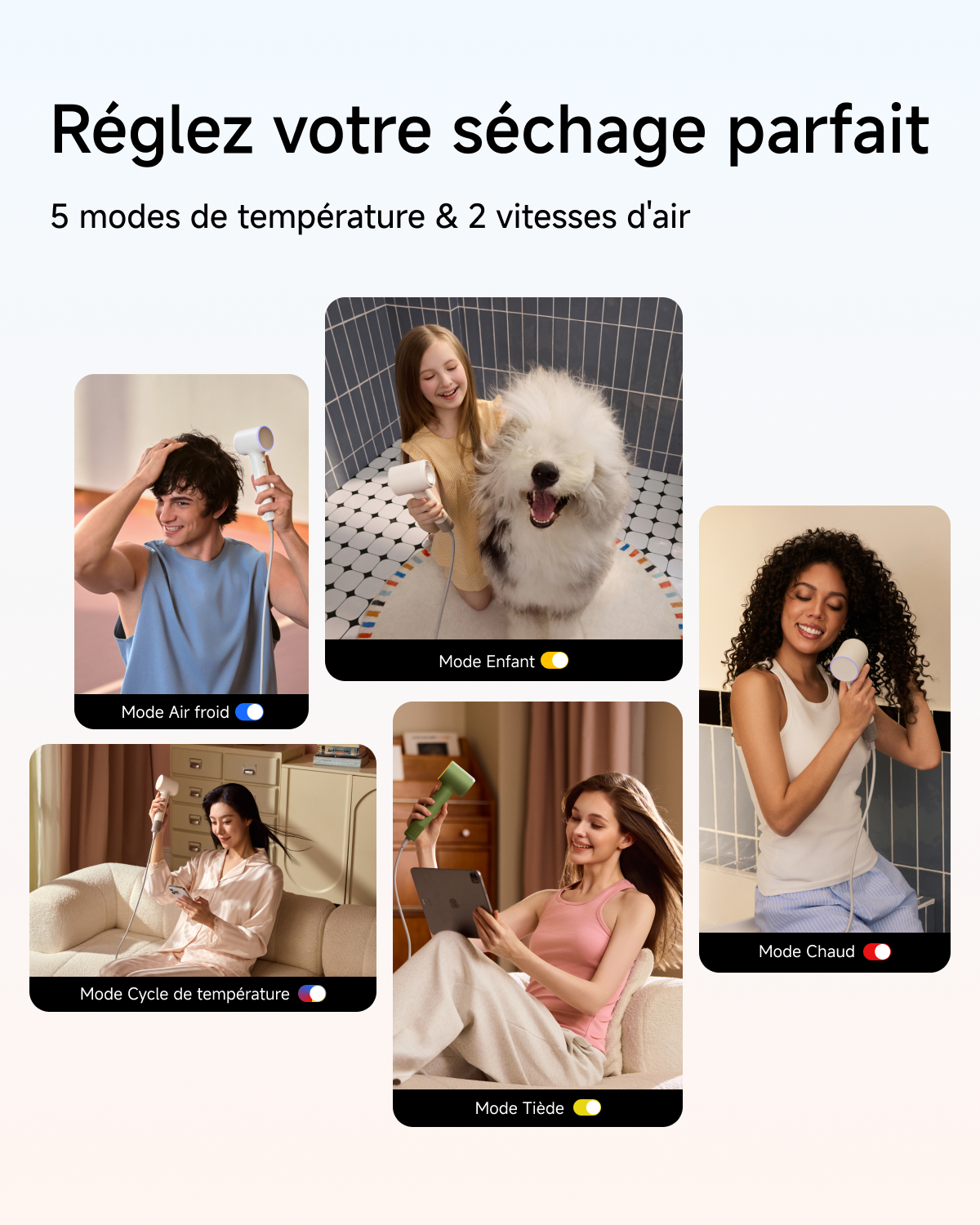Laifen Air Pro Sèche-cheveux haute vitesse