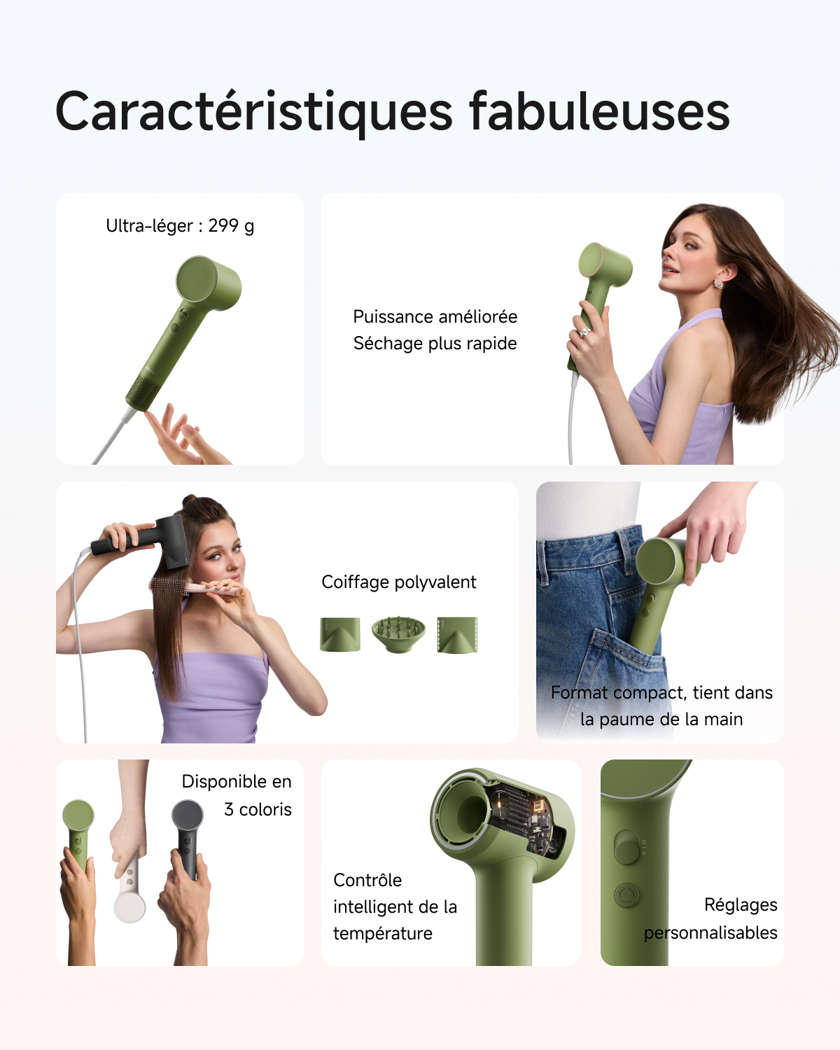 Laifen Air Pro Sèche-cheveux haute vitesse