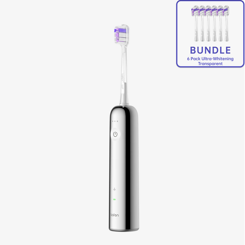 Pack - Wave (acier inoxydable) + tête de brosse à dents (lot de 6)