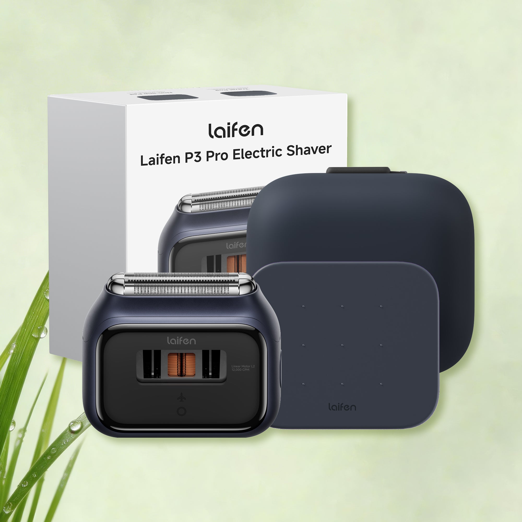 Promo de printemps Laifen – Rasoir électrique Laifen P3 Pro, étui de voyage et tapis